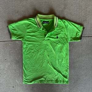 Polo Ralph Lauren Men's Size Small Lime Green Polo Shirt Classic Fit Mesh Cotton